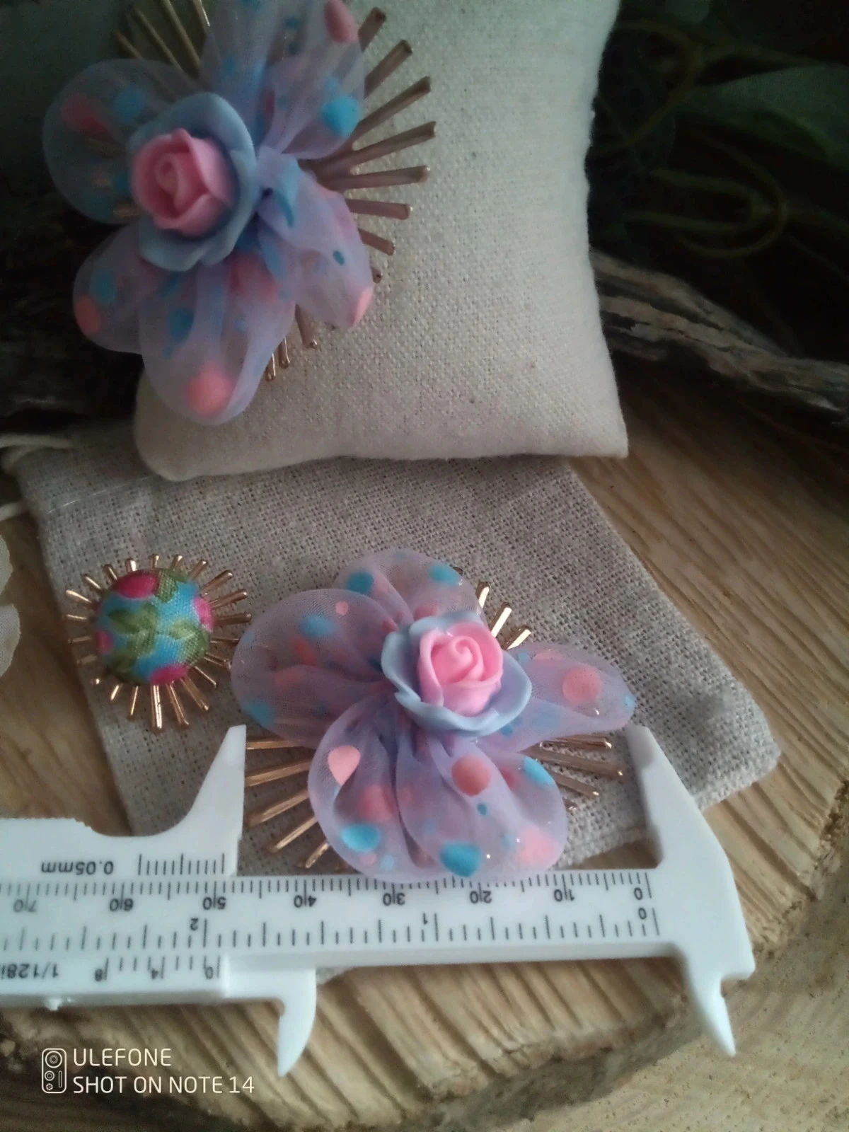 Boucles d'oreilles bohèmes grandes fleurs – photo 4